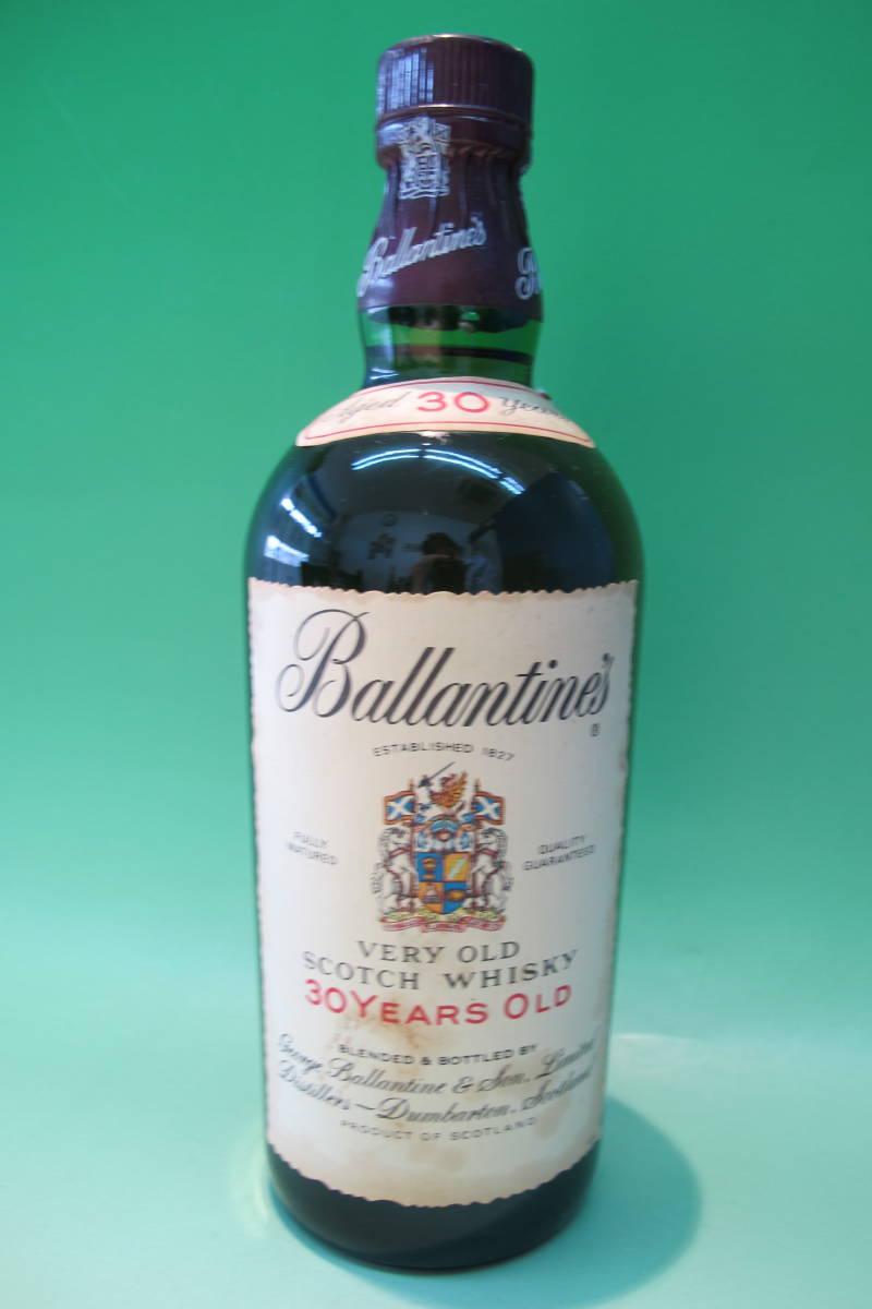 バランタイン 30年 : 食品・飲料・お酒 木箱付：700ml 食品 △▽古酒
