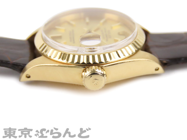 101445642★1円 稼働品 ロレックス ROLEX デイトジャスト 時計 腕時計 レディース 金無垢 6917 cal.2030 アンティーク ロレックス Yahoo!オークション Yahoo ジャンク」(パーペチュアル 0 ロレックスの通販