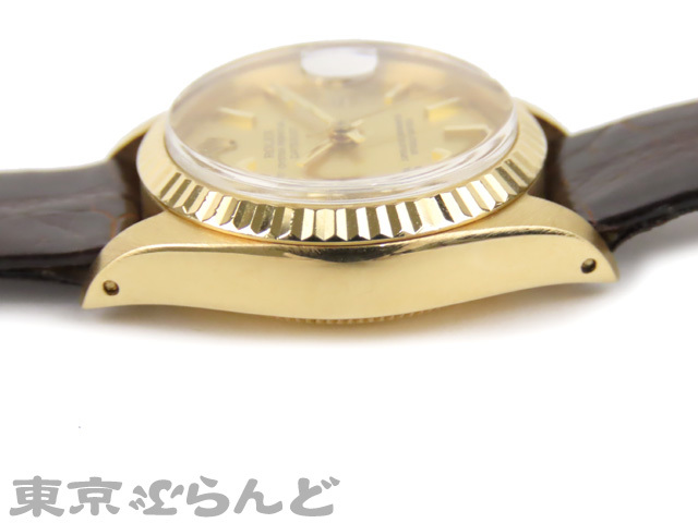 101445642★1円 稼働品 ロレックス ROLEX デイトジャスト 時計 腕時計 レディース 金無垢 6917 cal.2030 アンティーク ロレックス Yahoo!オークション Yahoo ジャンク」(パーペチュアル 0 ロレックスの通販