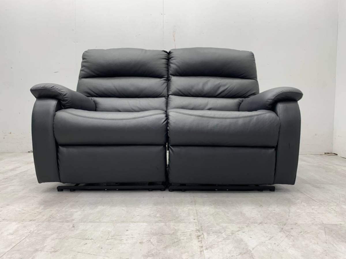 T4478 展示品 ニトリ モデル N電動リクライニングソファ 2人掛け 本革張り 2人用 売買されたオークション情報 Yahooの商品情報をアーカイブ公開 オークファン Aucfan Com