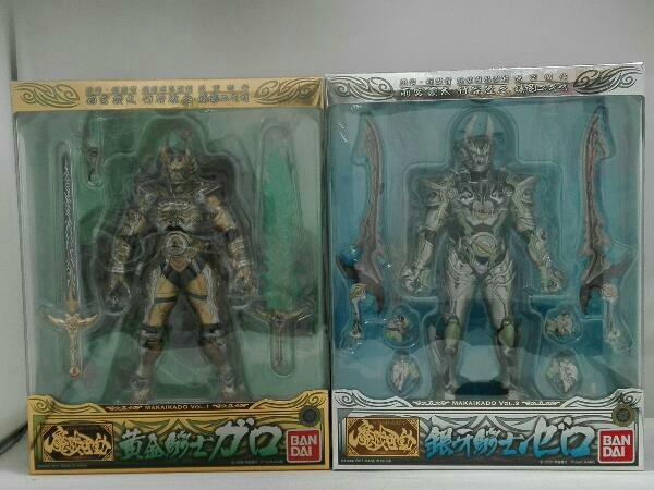 BANDAI 魔戒可動 ガロ ゼロ フィギュアセット 魔戒可動 黄金騎士ガロ 銀牙騎士ゼロ フィギュア 2点セット 牙狼