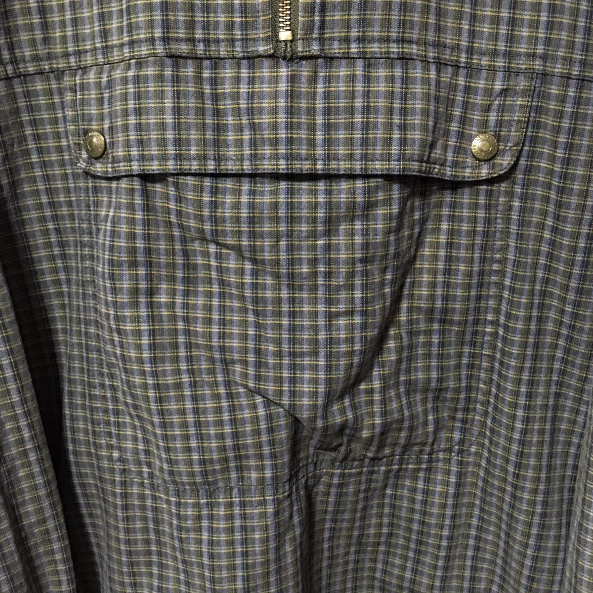80's Eddie Bauer エディバウアー チェック柄 アノラックパーカー プル