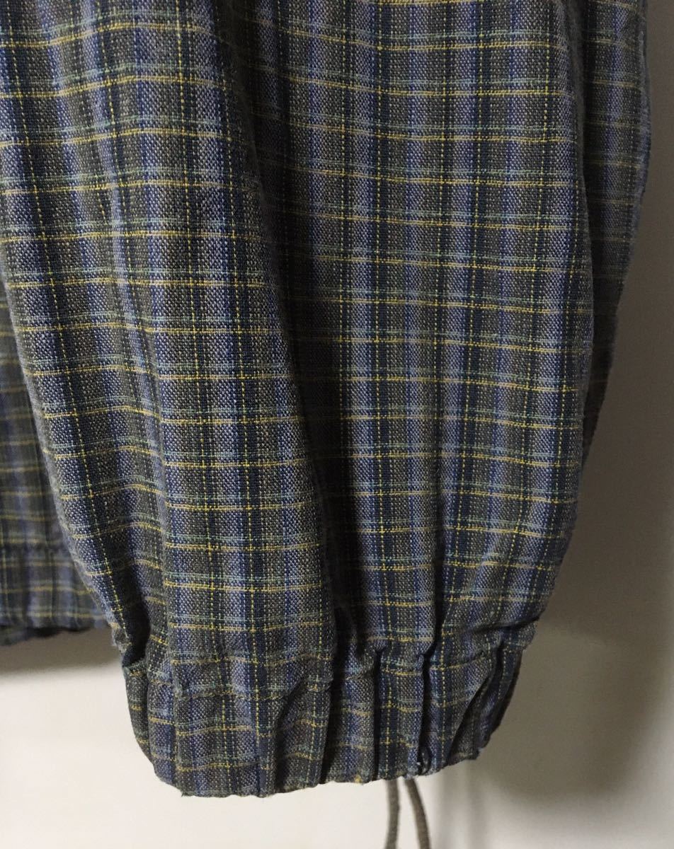 80's Eddie Bauer エディバウアー チェック柄 アノラックパーカー プル