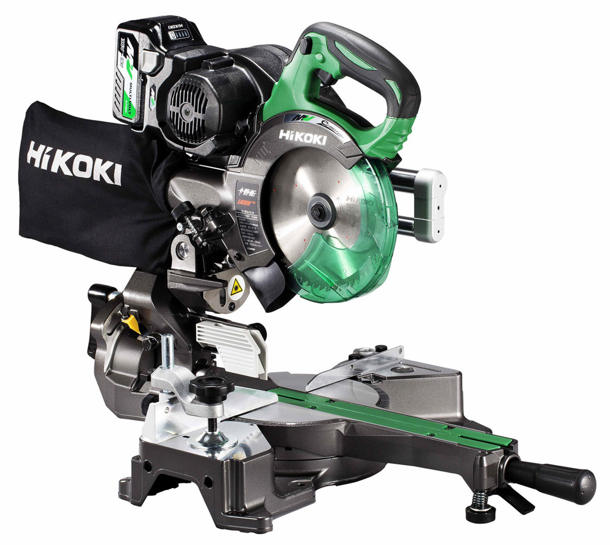 HIKOKI C3606DRB(XP) 165mm 36Vコードレス卓上スライド丸のこ セット品