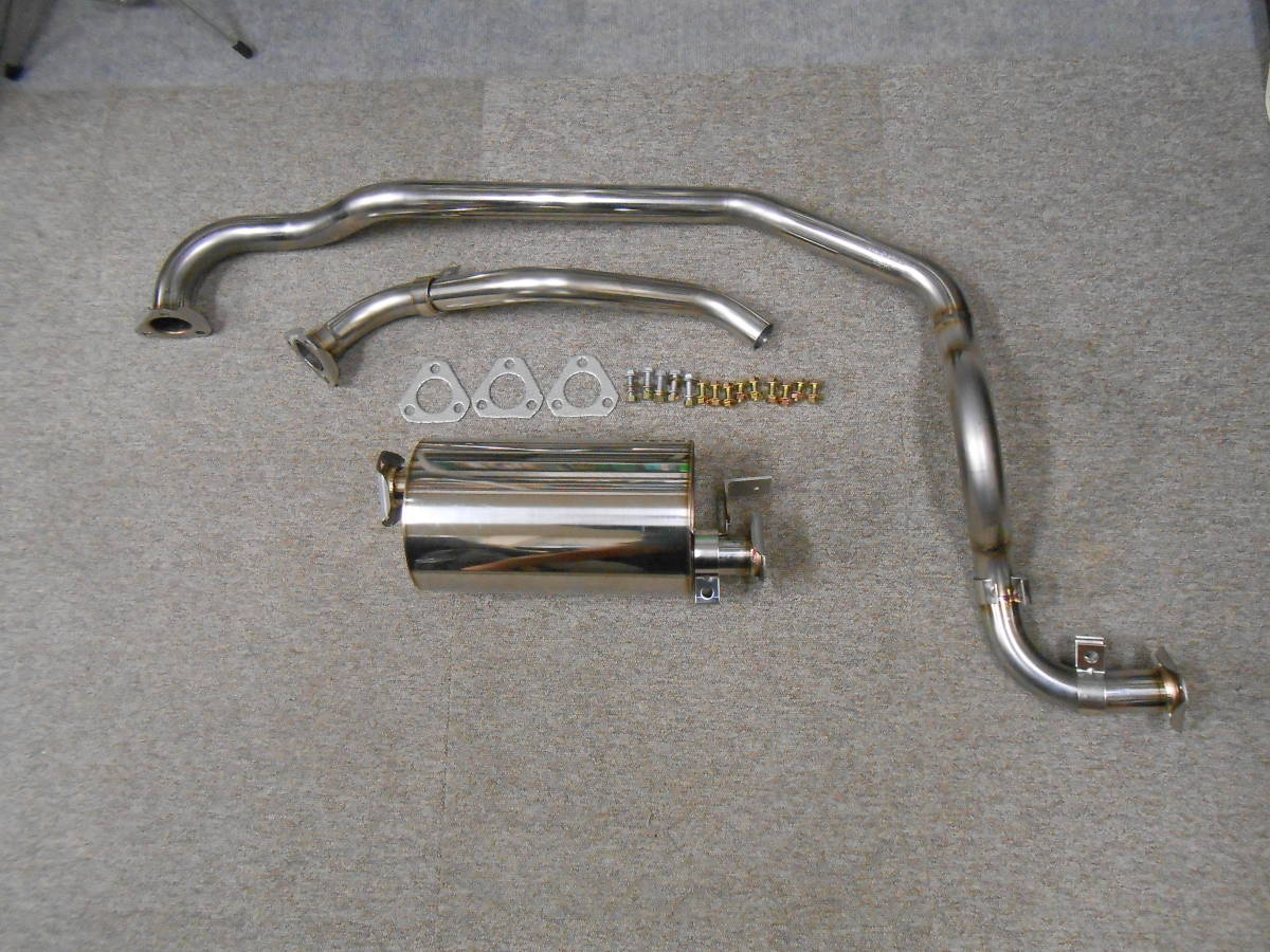 三菱ジープ ナロー用 純正タイプ オールステンレスマフラー一式 J54 ジープ ステンレス マフラー サイド出し 4本 出口38π 70π 三菱 jeep - BURN-UPS!