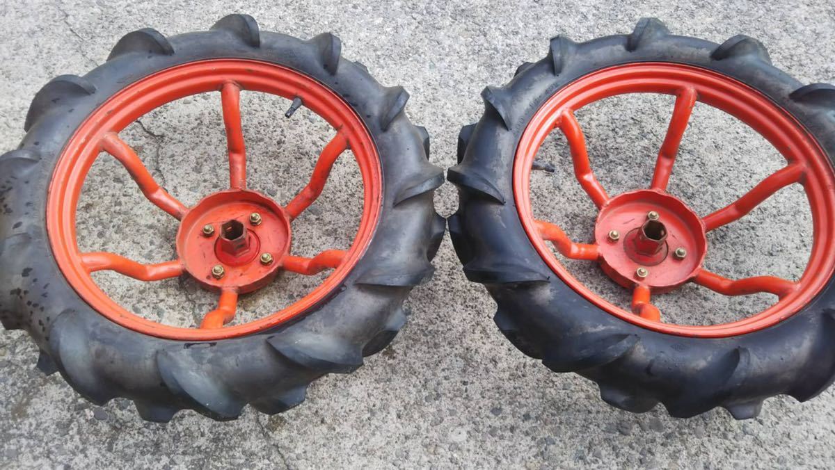 耕運機のタイヤ2本 中古品 こちらは