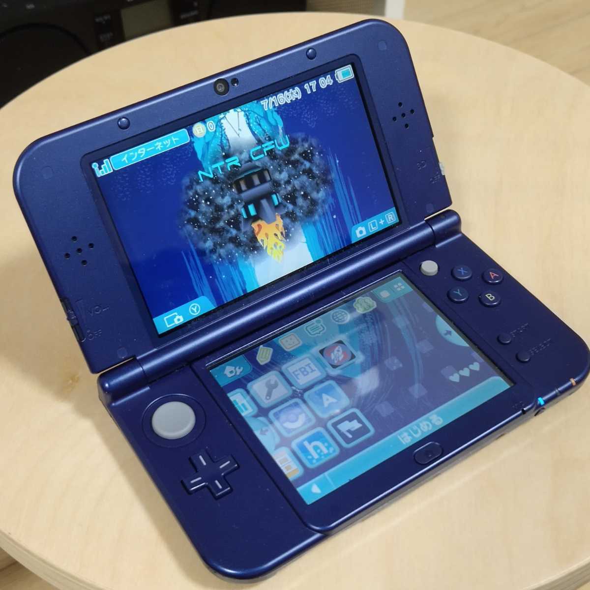 New Nintendo 3DS LL ライトブルー キャプチャー可能 CFW導入済み キズあり 任天堂(ニンテンドー3DS LL本体)｜売買