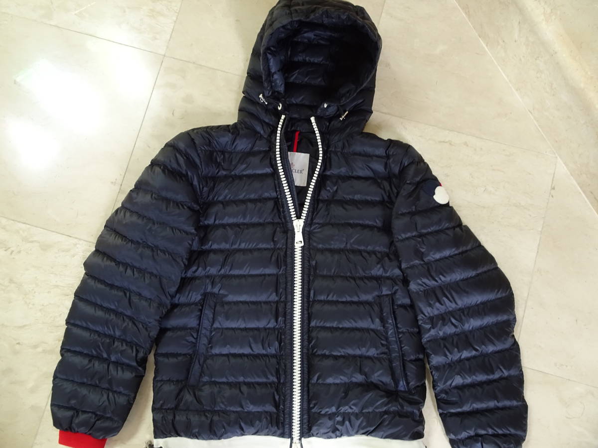 【正規品】＜タグ有り＞人気商品 Moncler モンクレール EVRARD エブラード 16/17AW ライト ダウンジャケット サイズ1 (ネイビー ブルゾン)