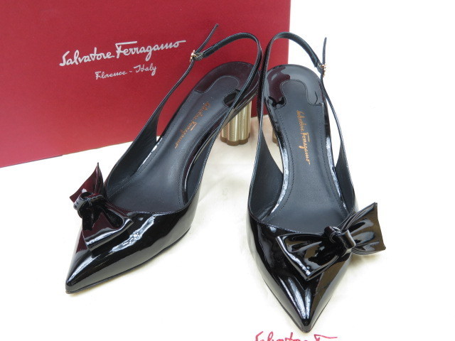 ぽんさん専用 Salvatore Ferragamo フェラガモ パンプス ヴァラ サルヴァトーレ