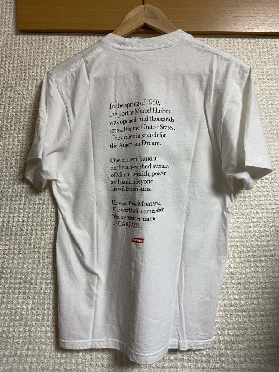 国内正規品 Supreme × Scarface Shower Tee Sサイズ WHITE 17FW WEEK