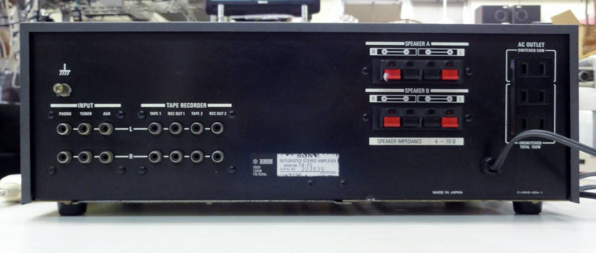 B-299◎ジャンク品◎SONY TA-F3 ステレオプリメインアンプ