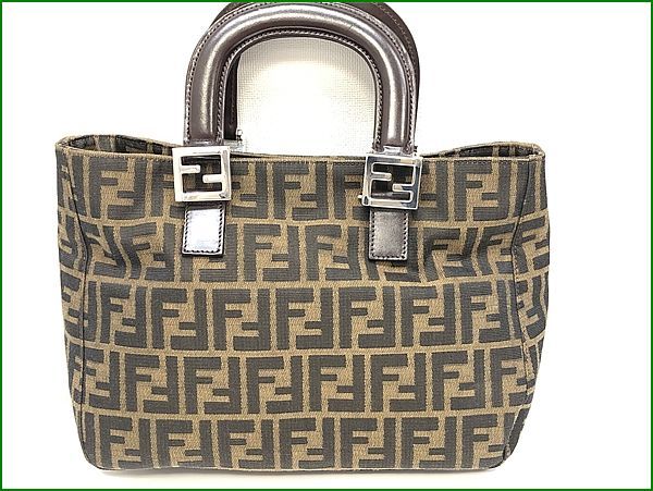 確認 FENDI フェンディ ズッカ柄 ハンドバッグ 26329 FENDI(フェンディ