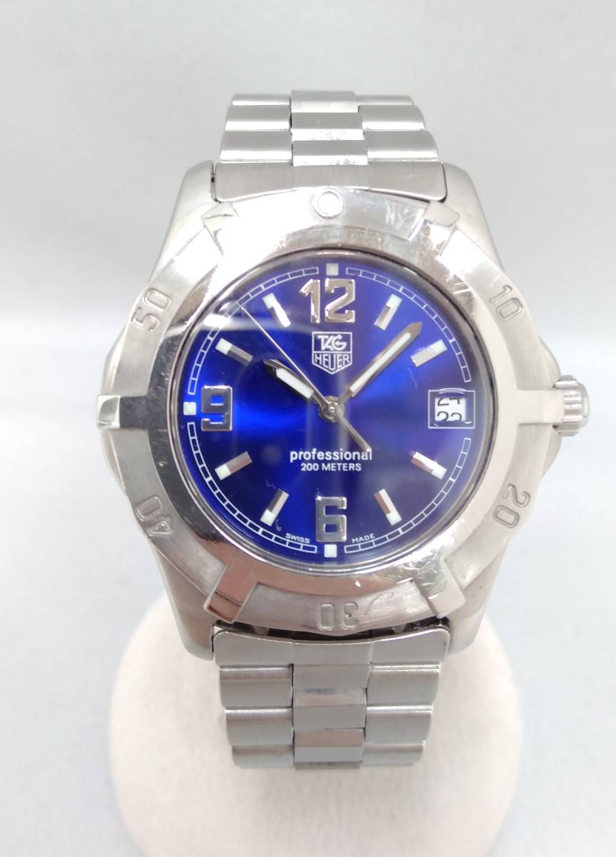 TAG Heuer タグホイヤー　200m WA1417 動作未確ジャンク品 1円 HEUER - 公式通販 1円☆稼働品タグホイヤープロフェッショナル200m