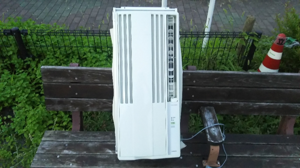 ○○□□ 【リターンOK】リモコン窓枠あり コロナ 窓用エアコン CW