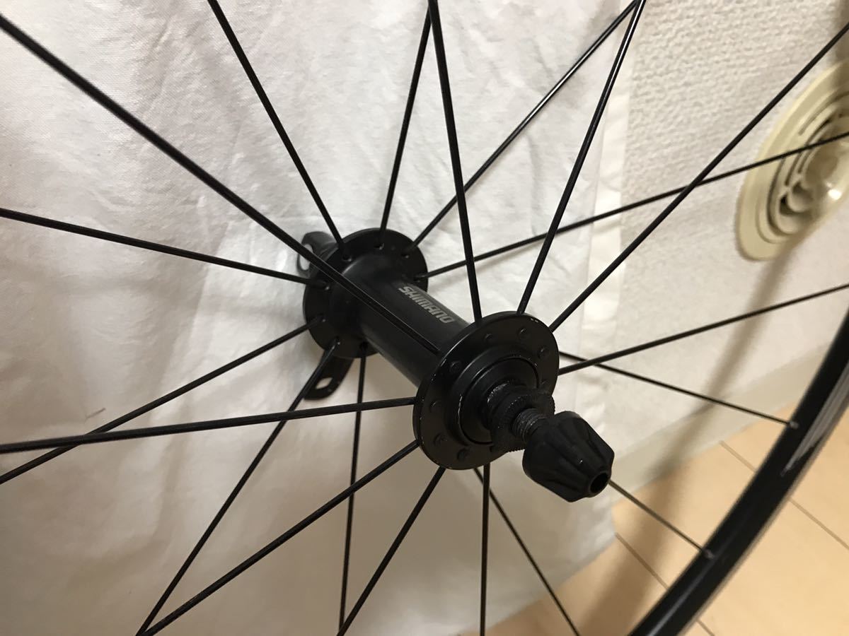 WH-RS010 SHIMANO シマノ クリンチャー 700C 前後セット WH クリンチャーホイール前後セット 完組ホイール ロードバイク 中古品公式通販 クリンチャーホイール RS 010 ギア付き 未使用