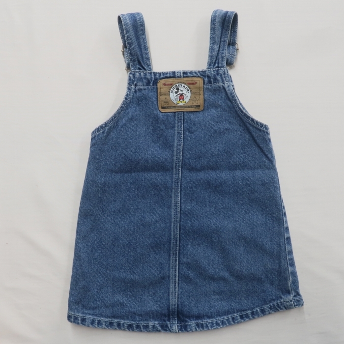 Au0776 キッズ ベビー 子供服 古着 ビンテージ ミッキー デニム ワンピース 女の子 90 85 94cm 売買されたオークション情報 Yahooの商品情報をアーカイブ公開 オークファン Aucfan Com