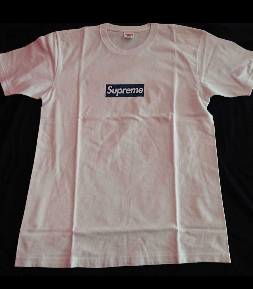 安い，定番 Supreme &times; Yankees box logo Tシャツ 白L/シュプリーム/NIKE/North face/ヤンキース(Lサイズ)｜売買されたオークション情報、yahooの商品情報をアーカイブ公開 - オークファン 男性用