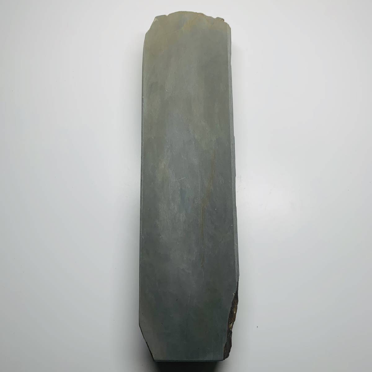 天然砥石　水木原　緑板　1048ｇ　仕上げ砥石　／　鉋鑿小刀剃刀大工道具 