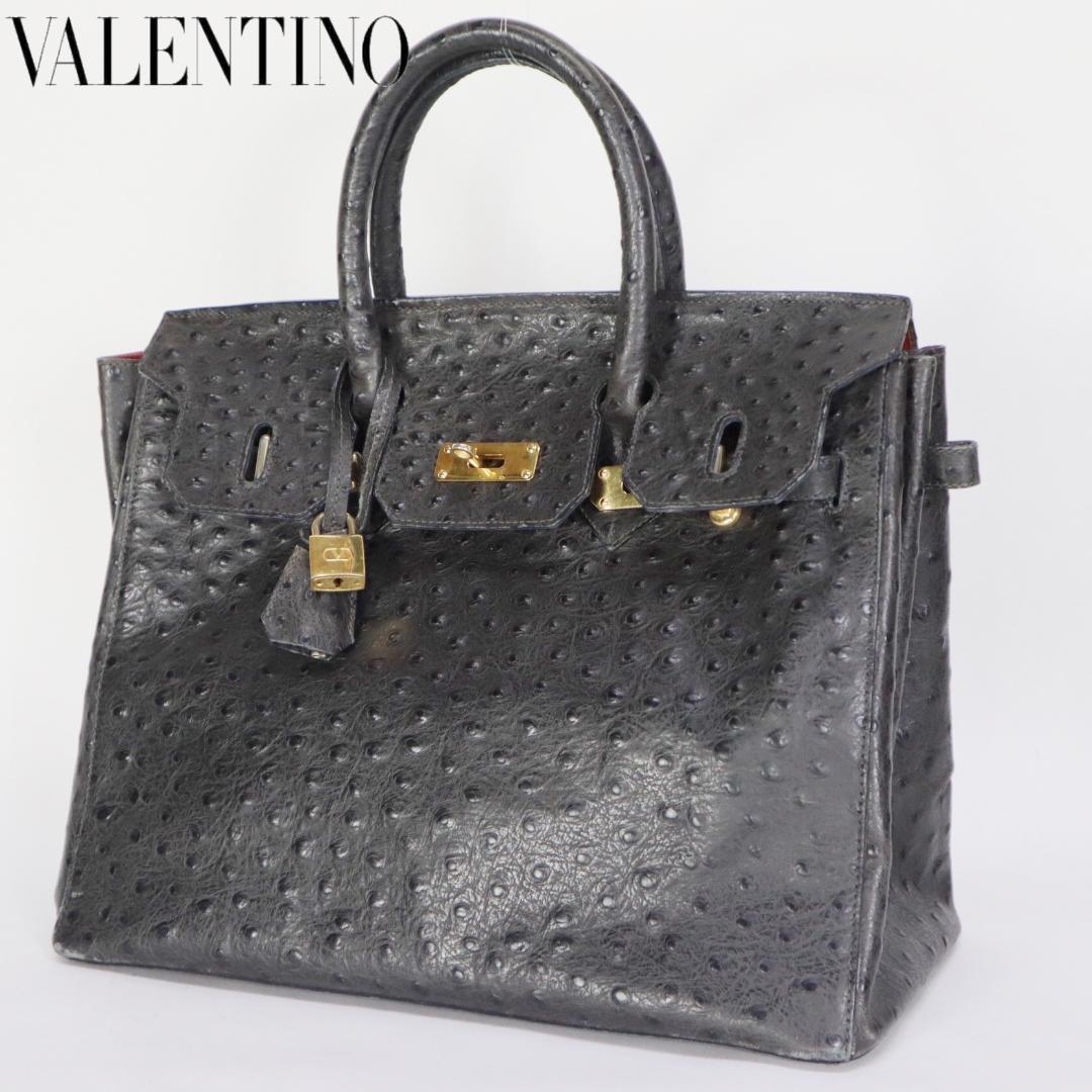 最新作，HOT VALENTINO ヴァレンティノ オーストリッチ ハンドバッグ トートバッグ(オーストリッチ)｜売買されたオークション情報、yahooの商品情報をアーカイブ公開 - オークファン オーストリッチ