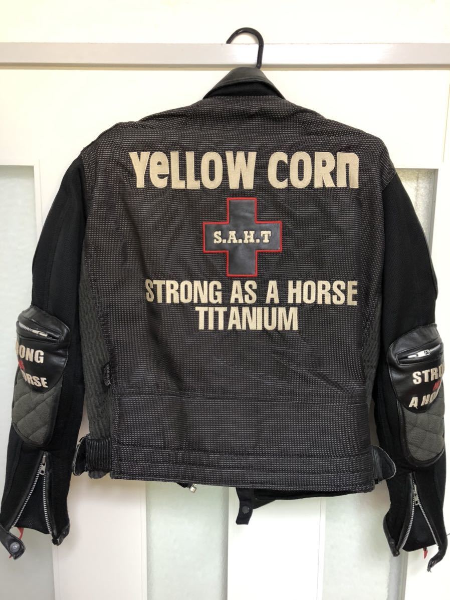 イエローコーン CORN チタニウム yellow YELLOW レザー ダブル