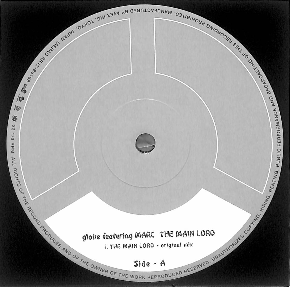 a2617/LP/Globe Featuring Marc/The Main Lord/小室哲哉(globe)｜売買 