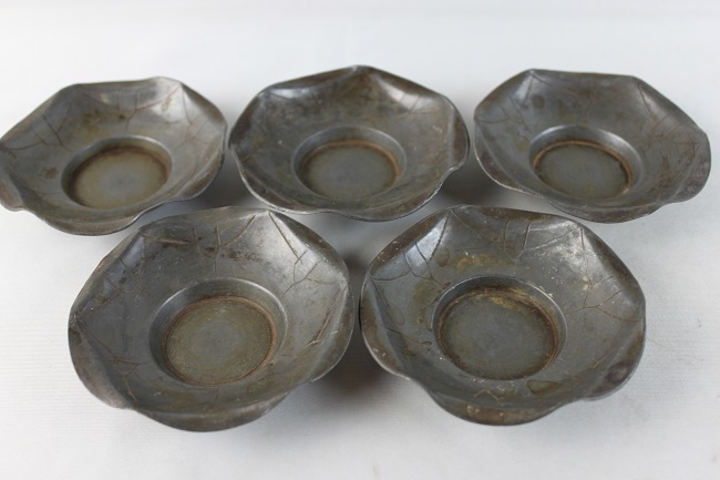 清乾隆款 銅製茶壺 煎茶道具 古銅壺 在銘 A Yixing stoneware teapot
