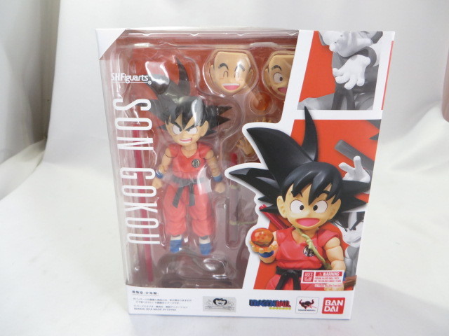 激安大特価，爆買い ジャンク品 S.H.フィギュアーツ ドラゴンボール 孫悟空-少年期- 約100mm ABS&PVC製 塗装済み可動フィギュア(孫悟空)｜売買されたオークション情報、yahooの商品情報をアーカイブ公開 - オーク 孫悟空