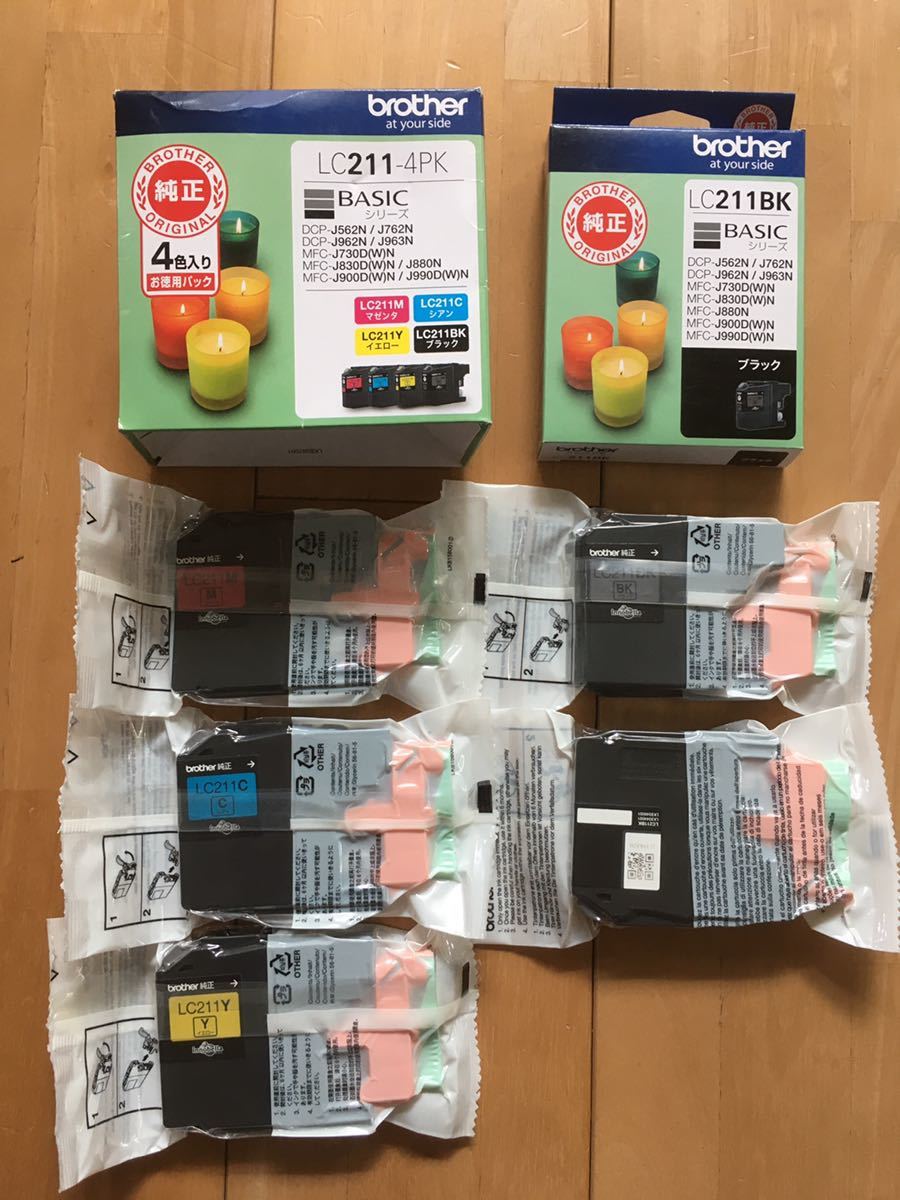 定番人気，低価 LC211-4PK brother 純正インクカートリッジ プラスブラック1(ブラザー)｜売買されたオークション情報、yahooの商品情報をアーカイブ公開 - オークファン ブラザー