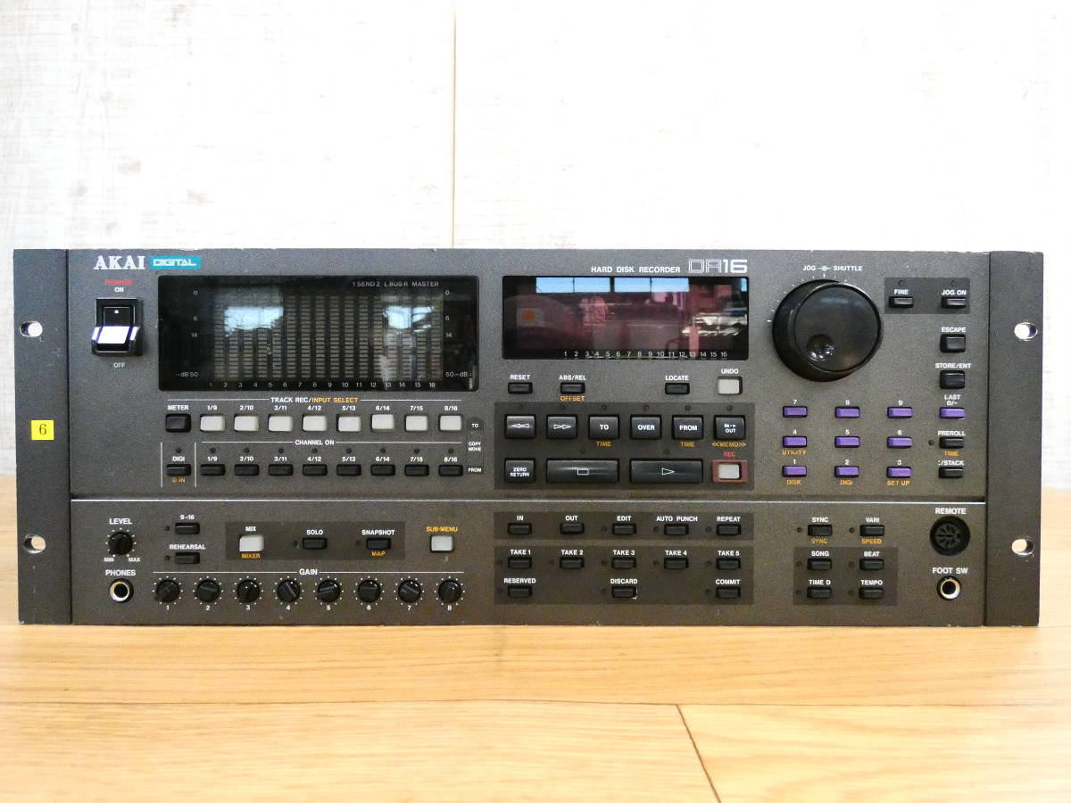 AKAI アカイ HARD DISK ハードディスク マルチトラックレコーダー DR16 HD 通電確認済 ジャンク扱い @140 9417 ...