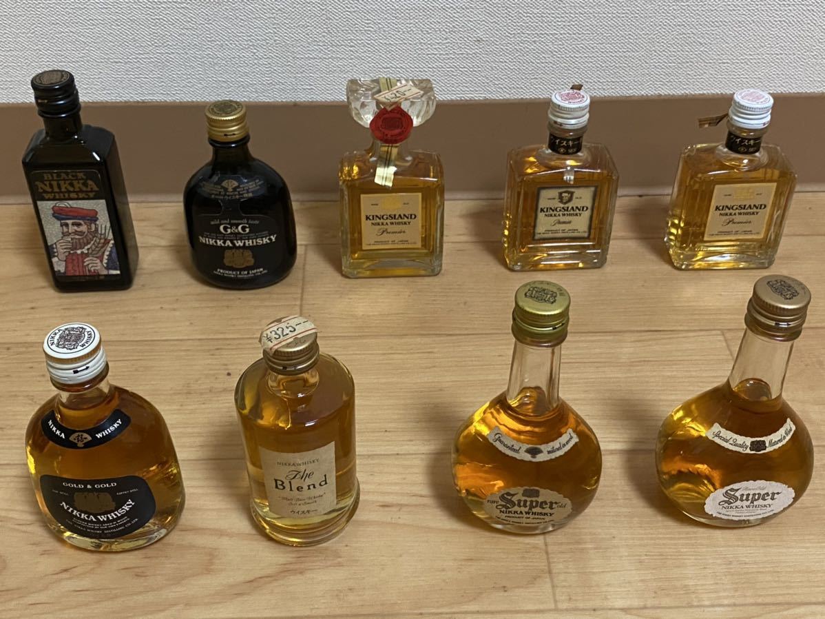 古酒 未開栓 NIKKA ニッカウヰスキー ミニボトル 9本セット ウイスキー