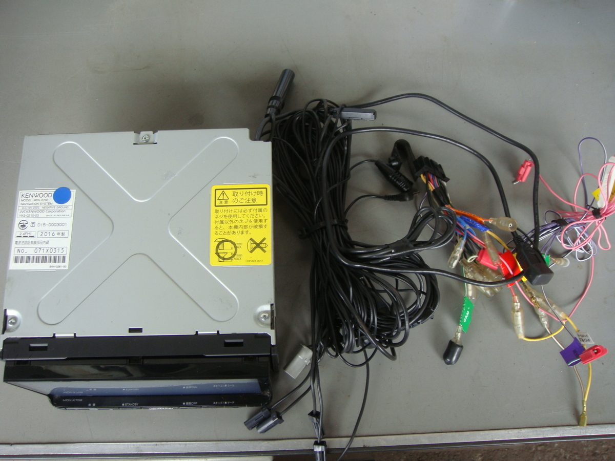 ケンウッド MDV-X702 KENWOOD メモリーナビ ☆No. 本体のみ ジャンク品