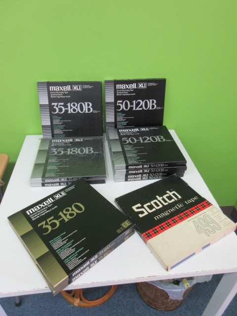TKF 【中古】 maxell SONY オープンリール リールテープ　10号　35-180B 35-180(N) 50-120B 11本まとめて　XL1 XLⅡ