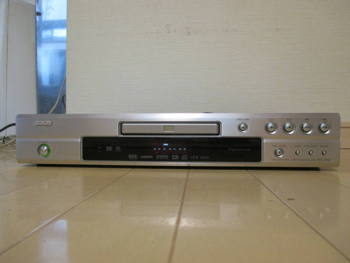 ◆◇中古 美品 動作良好 HDMI出力 ！SACD・CD・DVD/AUDIO/VIDEO　DENON デノン ユニバーサルプレイヤー DVD-1930 純正リモコン付き！◇◆