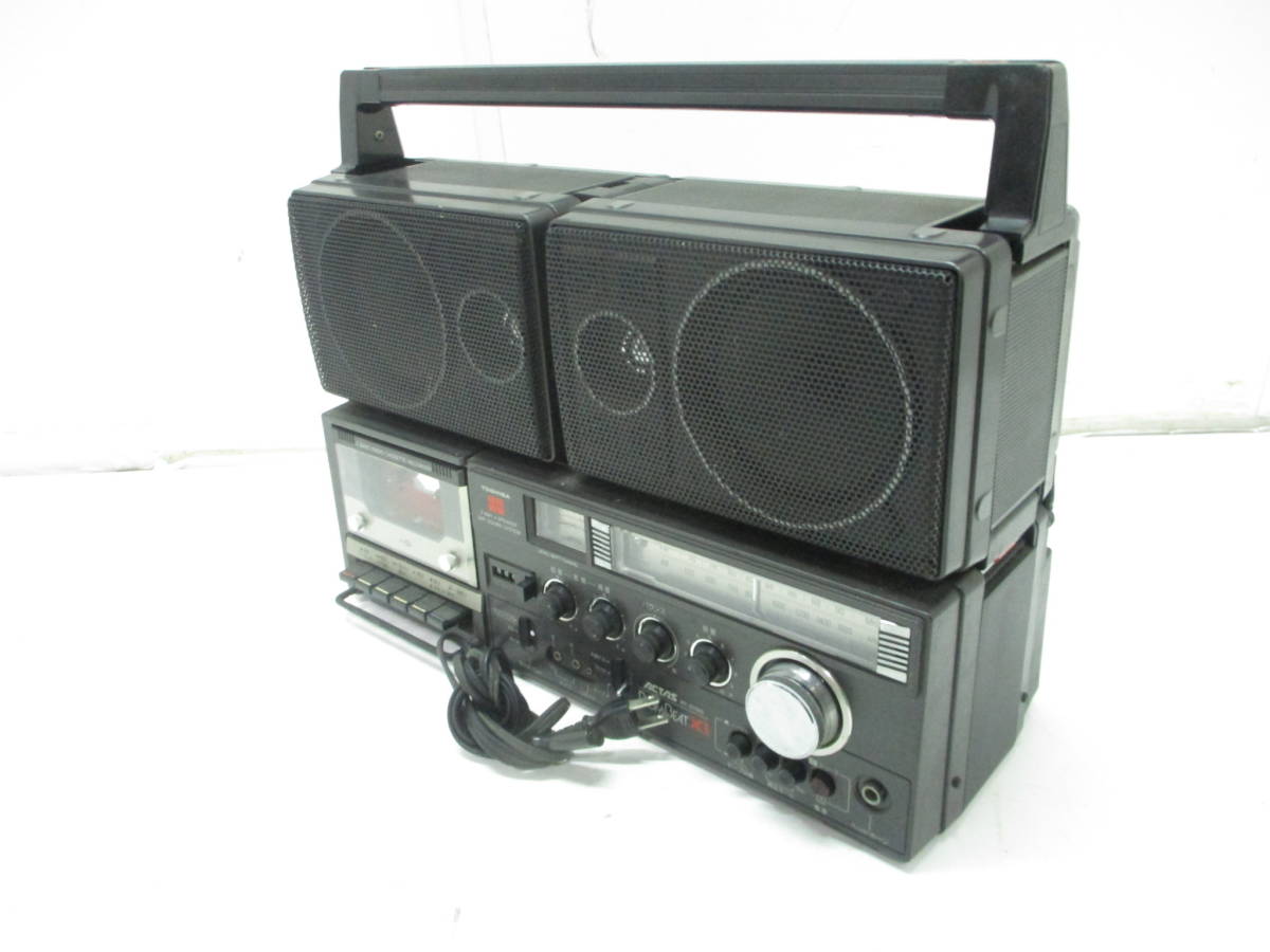 △ジャンク 昭和レトロ 東芝 TOSHIBA BOMBEAT XI ボムビート ラジカセ