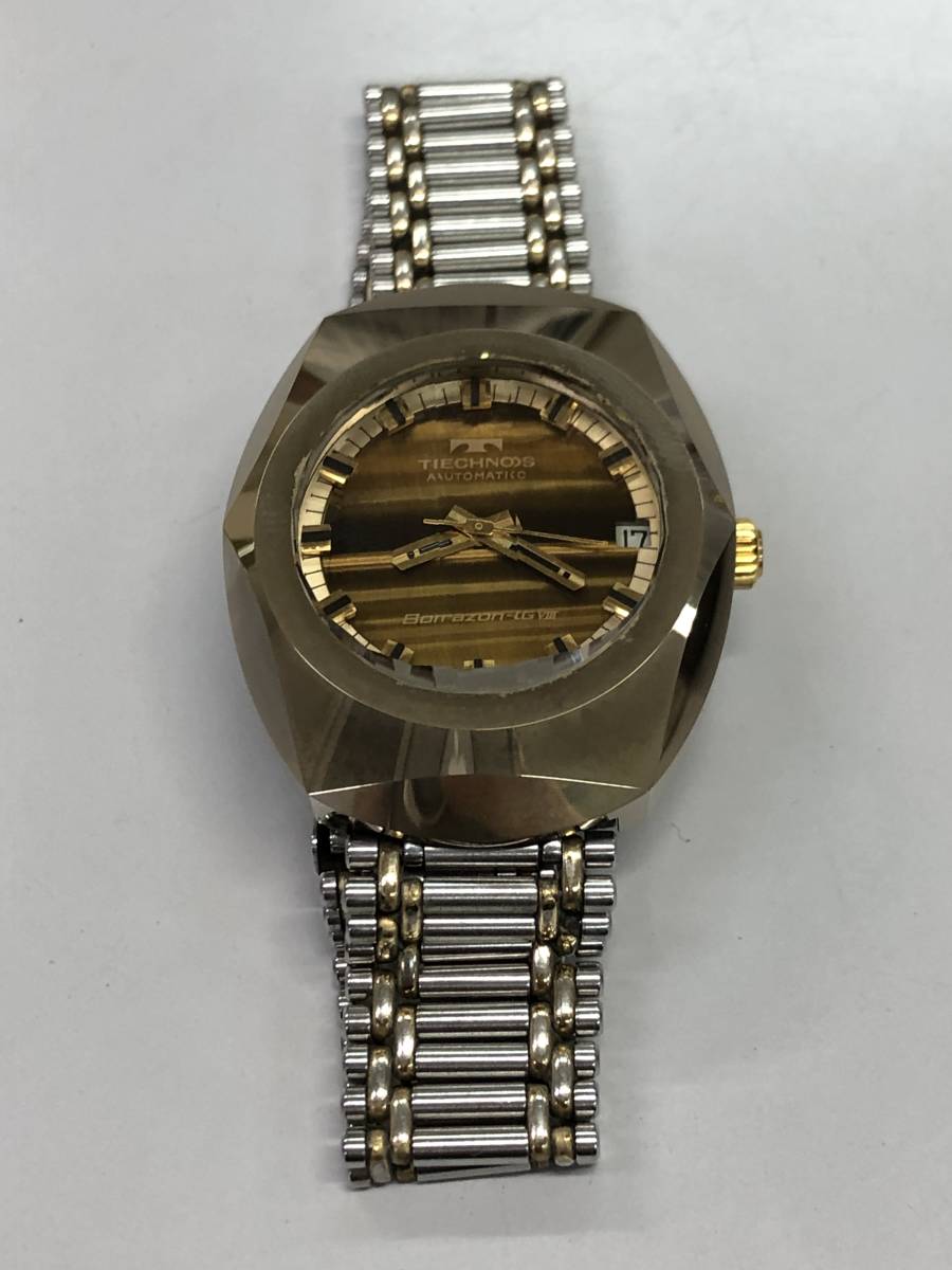 テクノス TECHNOS Borazon-G VIII カットガラス デイト ボラゾン 稼動