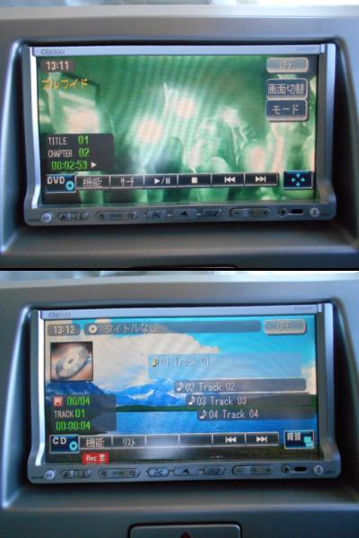 HDDナビ クラリオンGCX708AWワンセグTV内蔵DVDビデオ再生 メルカリ