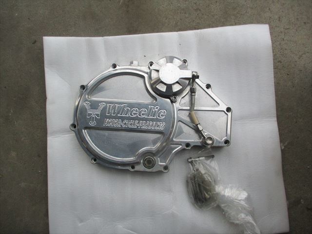 ウィリー ZRX1200RエンジンクラッチカバーをK-Factory製に交換した 