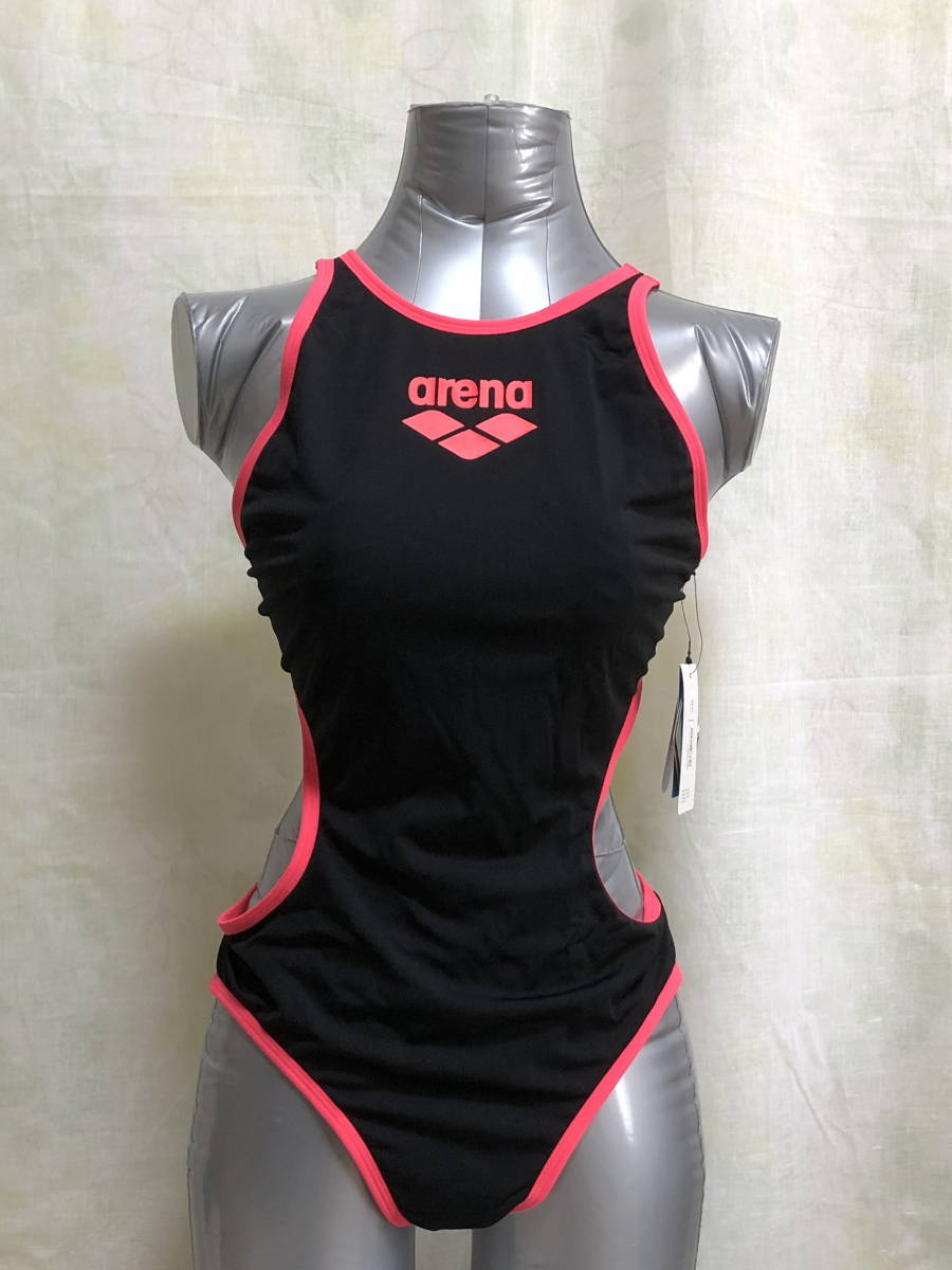 限定セール，豊富な arena 水着 ハイレグ biglogo ブラック＆ネオンピンク 国内未発売 女性XLサイズ以上相当(ワンピース)｜売買されたオークション情報、yahooの商品情報をアーカイブ公開 - オークファン 女性用