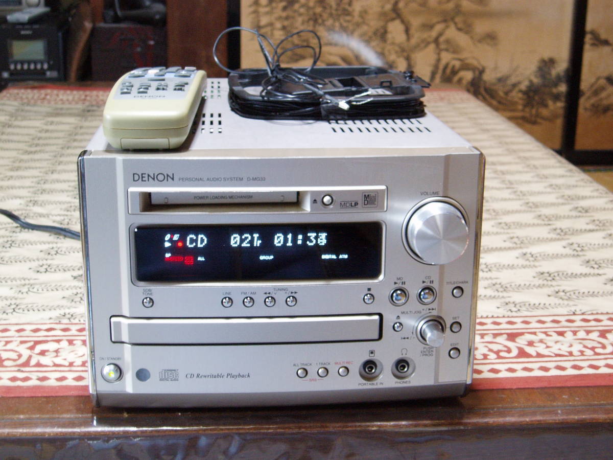 DENON D-MG33 D-MG33M CD⁄MDシステムコンポーネント取扱説明書 取扱
