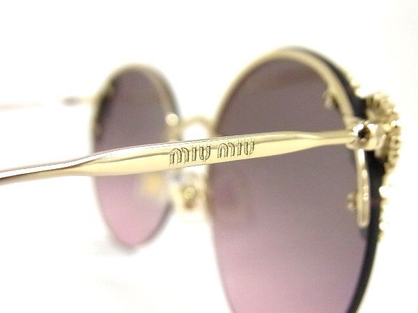 1円 □美品□ MIUMIU ミュウミュウ ロゴ マニエール SMU52T 60□18 VW