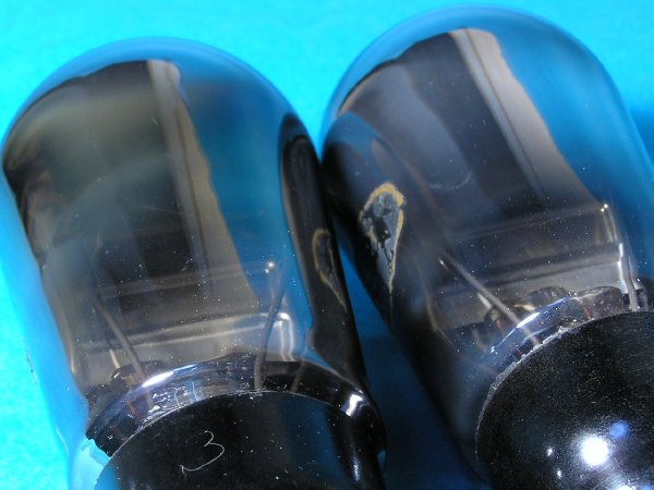 真空管 3極出力管 OSRAM PX4 ナス管 最初期型 2本組(真空管 