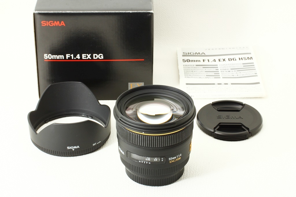 外観極上品◇SIGMA シグマ 50mm F1.4 EX DG HSM Canon キヤノン◇単