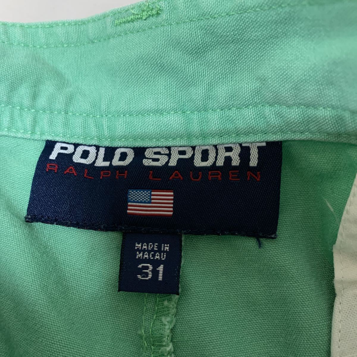 POLO SPORT グリーン ハーフパンツ