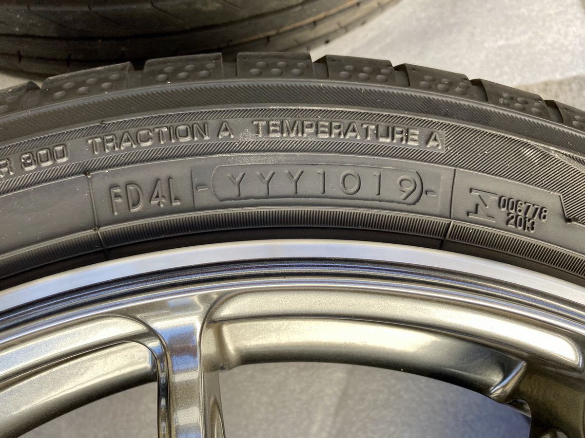 使用期間半年未満 ADVAN Racing RZⅡ 17×7.5j +38 GTRデザイン PCD100 
