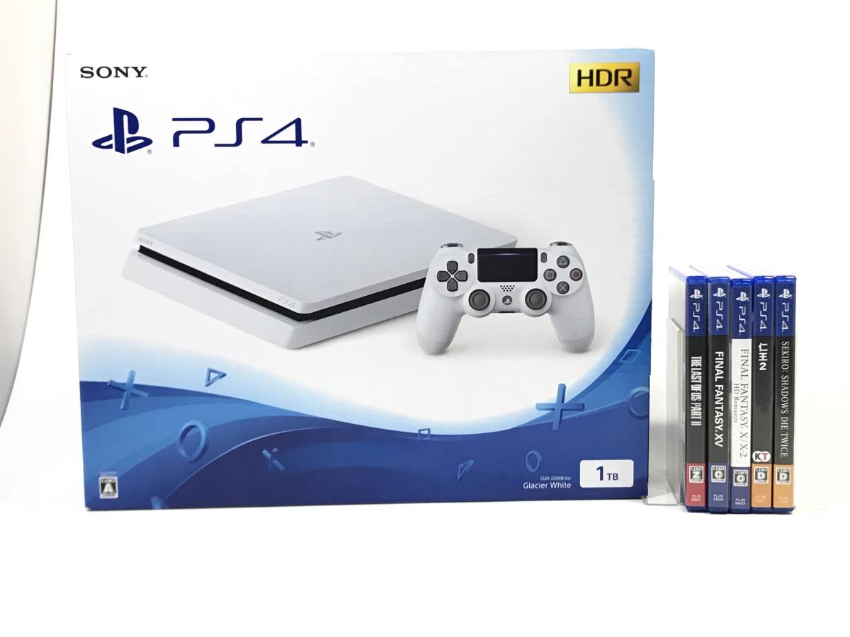 10639】【1円～】PS4本体 CUH-2200B 1TB + ソフト5本セット①(仁王2 