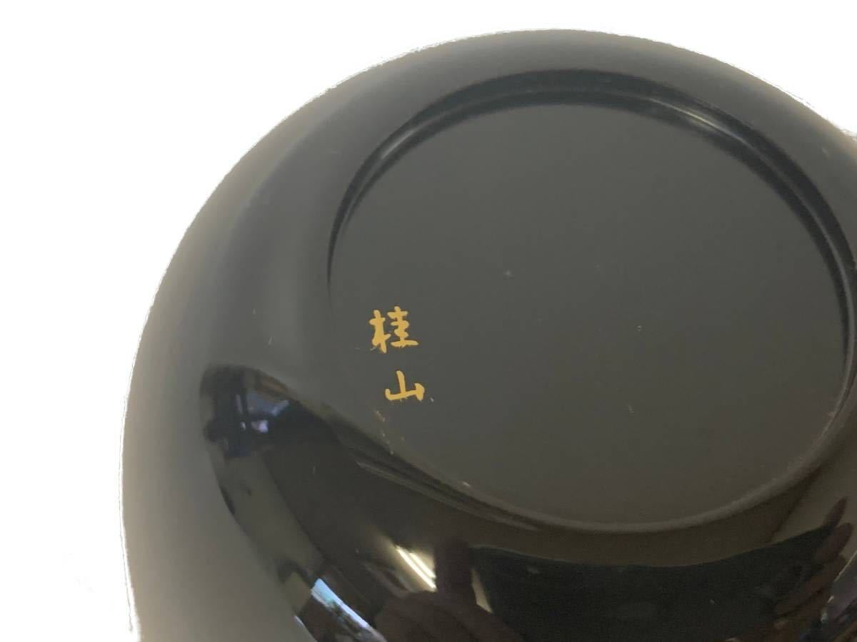 茶道具 棗 輪島塗 共箱 - 共箱共布 葵蒔絵 平野桂山(五郎)作 V534