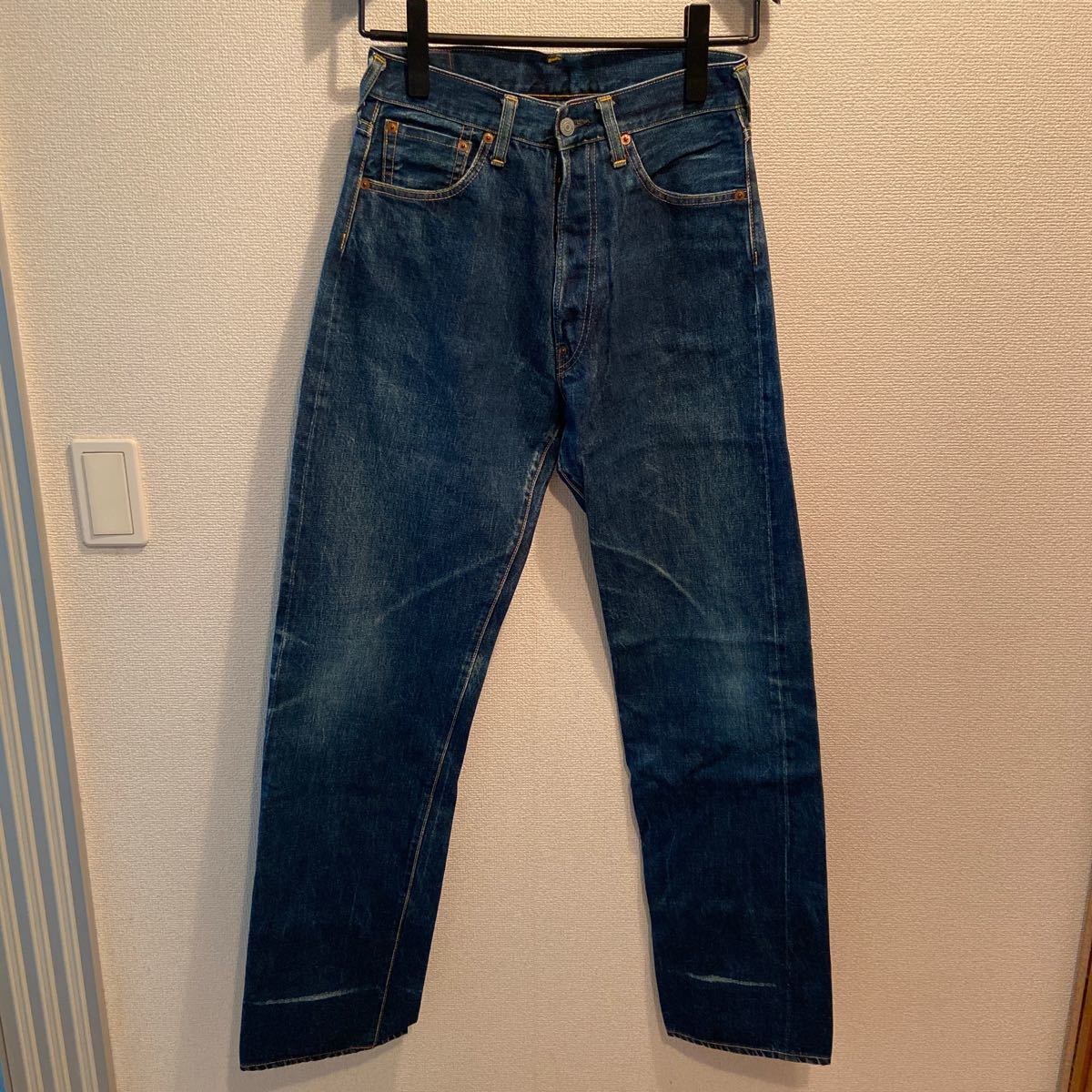 EVISU JEANS デニムパンツ 30×35 デニムパンツ EVISU 30×35 赤耳 ピンク