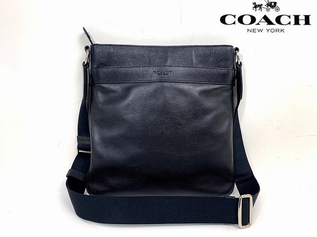 COACH コーチ メンズ チャールズ 極美品 腕時計 レザー ウォッチ 送料