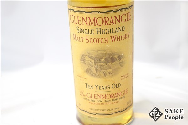10年 グレンモーレンジ GLENMORANGIE 1000ml 旧ボトル 43% 箱 1L 高価