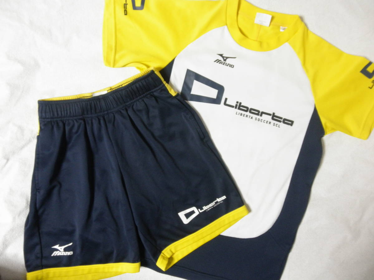  ⑤ Mizuno ミズノ Liberta リベルタ サッカースクール 半袖 ユニフォーム ハーフパンツ 上下セット JS 120 130cm トレーニングウェア(ユニフォーム)｜売買されたオークション情報、yahooの商品情報を ユニフォーム